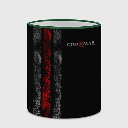 Кружка цветная God of War: Black Style / 3D-Зеленый кант – фото 2