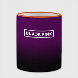 Кружка 3D Black Pink: Violet Gradient, цвет: 3D-оранжевый кант — фото 2