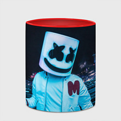 Кружка 3D M - means Marshmello, цвет: 3D-белый + красный — фото 2