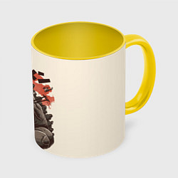 Кружка 3D Godzilla Eat, цвет: 3D-белый + желтый