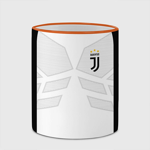 Кружка цветная JUVENTUS SPORT / 3D-Оранжевый кант – фото 2