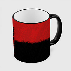 Кружка 3D RDD 2: Red & Black, цвет: 3D-черный кант