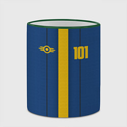 Кружка 3D Fallout: Vault 101, цвет: 3D-зеленый кант — фото 2
