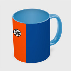 Кружка 3D DBZ: Goku Kanji Emblem, цвет: 3D-белый + небесно-голубой