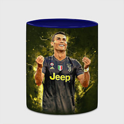 Кружка 3D Ronaldo: Juve Sport, цвет: 3D-белый + синий — фото 2