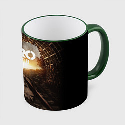 Кружка 3D Metro Exodus: Sunset, цвет: 3D-зеленый кант