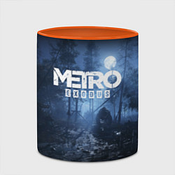 Кружка 3D Metro Exodus: Dark Moon, цвет: 3D-белый + оранжевый — фото 2