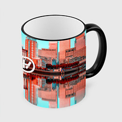 Кружка 3D 21 Pilots: Mirror City, цвет: 3D-черный кант