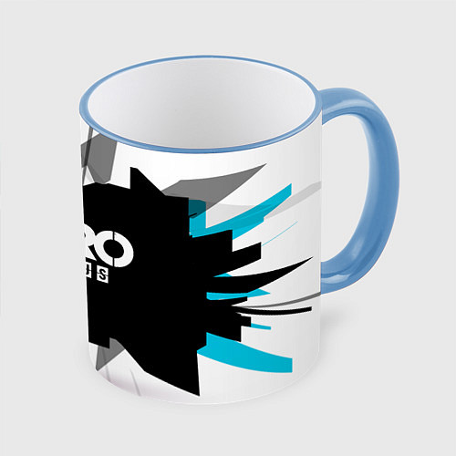 Кружка цветная Metro: Exodus Sky / 3D-Небесно-голубой кант – фото 1