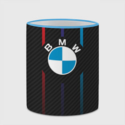 Кружка 3D BMW: Three Lines, цвет: 3D-небесно-голубой кант — фото 2