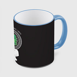 Кружка 3D Gorgona Like Coffee, цвет: 3D-небесно-голубой кант