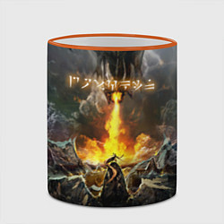 Кружка 3D TES: Dragon Flame, цвет: 3D-оранжевый кант — фото 2