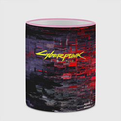 Кружка 3D Cyberpunk 2077: Techno Style, цвет: 3D-розовый кант — фото 2