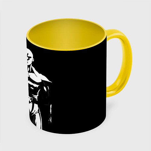 Кружка цветная Ok Hero / 3D-Белый + желтый – фото 1