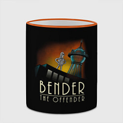 Кружка 3D Bender The Offender, цвет: 3D-оранжевый кант — фото 2