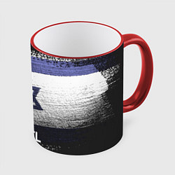 Кружка 3D Israel Style, цвет: 3D-красный кант