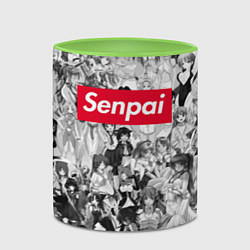 Кружка 3D SENPAI Stories, цвет: 3D-белый + светло-зеленый — фото 2