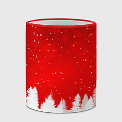 Кружка 3D Christmas pattern, цвет: 3D-красный кант — фото 2