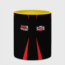 Кружка 3D MMA Elite, цвет: 3D-белый + желтый — фото 2