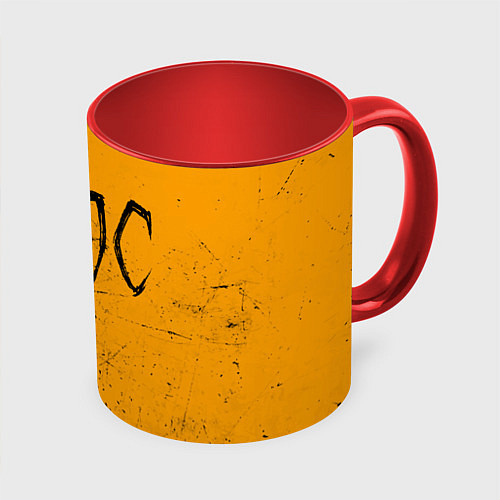 Кружка цветная GONE Fludd ХАОС / 3D-Белый + красный – фото 1