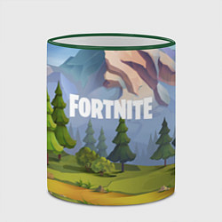Кружка 3D Fortnite: Forest View, цвет: 3D-зеленый кант — фото 2