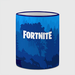 Кружка 3D Fortnite: Blue Forest, цвет: 3D-синий кант — фото 2