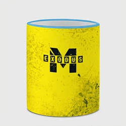 Кружка 3D Metro Exodus: Yellow Grunge, цвет: 3D-небесно-голубой кант — фото 2