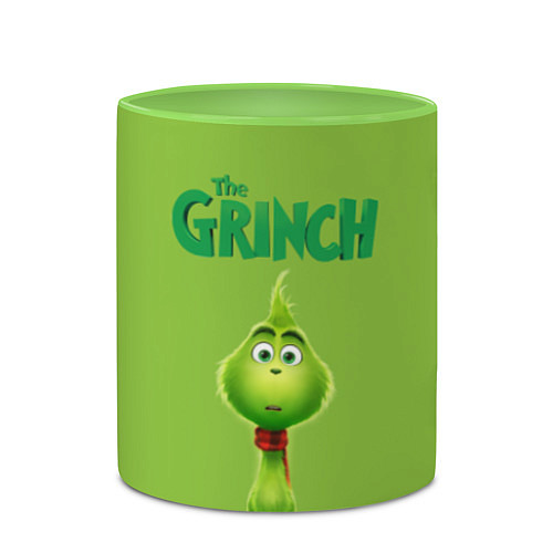 Кружка цветная The Grinch / 3D-Белый + светло-зеленый – фото 2