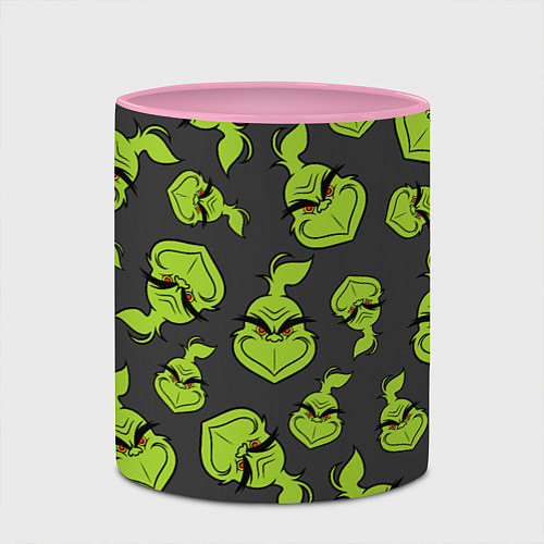 Кружка цветная The Grinch / 3D-Белый + розовый – фото 2