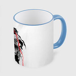 Кружка 3D Убийца Гоблинов, цвет: 3D-небесно-голубой кант