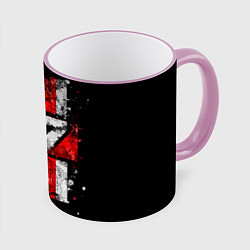 Кружка 3D Mass Effect N7, цвет: 3D-розовый кант