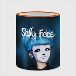 Кружка 3D Sally Face, цвет: 3D-оранжевый кант — фото 2