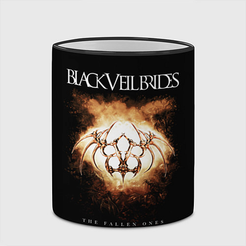 Кружка цветная Black Veil Brides: Wretched And Divine / 3D-Черный кант – фото 2