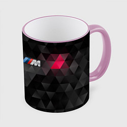 Кружка 3D BMW M: Polygon, цвет: 3D-розовый кант