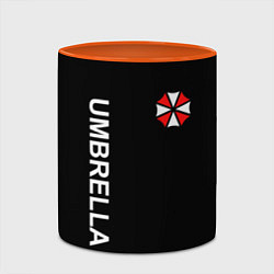 Кружка 3D UMBRELLA CORP, цвет: 3D-белый + оранжевый — фото 2