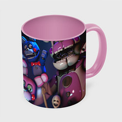 Кружка 3D Five Nights at Freddys, цвет: 3D-белый + розовый