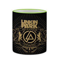Кружка 3D Linkin Park: Road to Revolution, цвет: 3D-светло-зеленый кант — фото 2