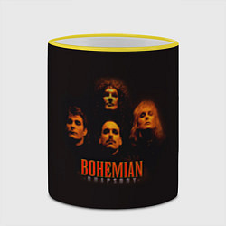Кружка 3D Queen: Bohemian Rhapsody, цвет: 3D-желтый кант — фото 2