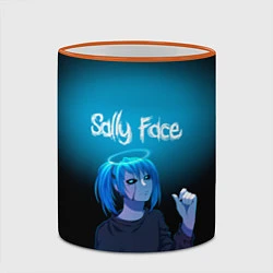 Кружка 3D Sally Face, цвет: 3D-оранжевый кант — фото 2