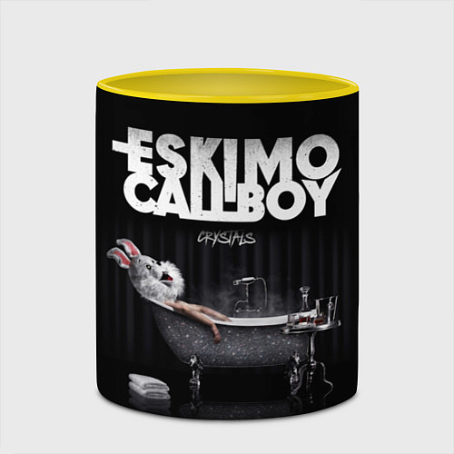 Кружка цветная Eskimo Callboy: Crystalis / 3D-Белый + желтый – фото 2