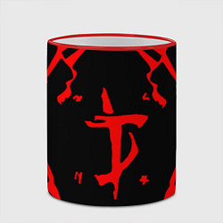 Кружка 3D DOOM: Red Slayer, цвет: 3D-красный кант — фото 2