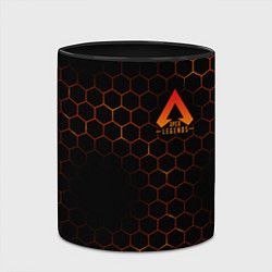Кружка 3D Apex Legends: Orange Carbon, цвет: 3D-белый + черный — фото 2