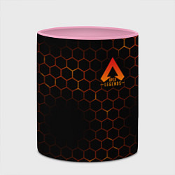 Кружка 3D Apex Legends: Orange Carbon, цвет: 3D-белый + розовый — фото 2