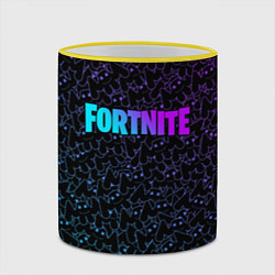 Кружка 3D MARSHMELLO x FORTNITE, цвет: 3D-желтый кант — фото 2