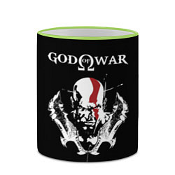 Кружка 3D God of War: Kratos, цвет: 3D-светло-зеленый кант — фото 2
