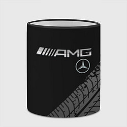 Кружка 3D Mercedes AMG: Street Racing, цвет: 3D-черный кант — фото 2