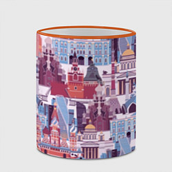 Кружка 3D Москва архитектура, цвет: 3D-оранжевый кант — фото 2