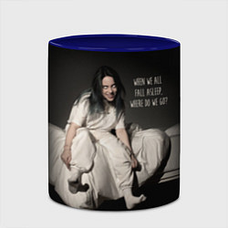 Кружка 3D Billie Eilish: Bad Guy, цвет: 3D-белый + синий — фото 2