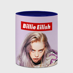 Кружка 3D Billie Eilish: Bored, цвет: 3D-белый + синий — фото 2