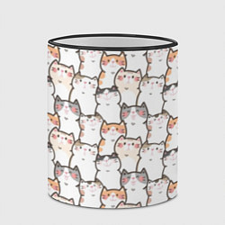Кружка 3D Кошки котики коты, цвет: 3D-черный кант — фото 2